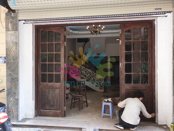 Dịch vụ sơn đồ gỗ, cửa gỗ giá rẻ tại Thành Công, quận Ba Đình, Hà Nội