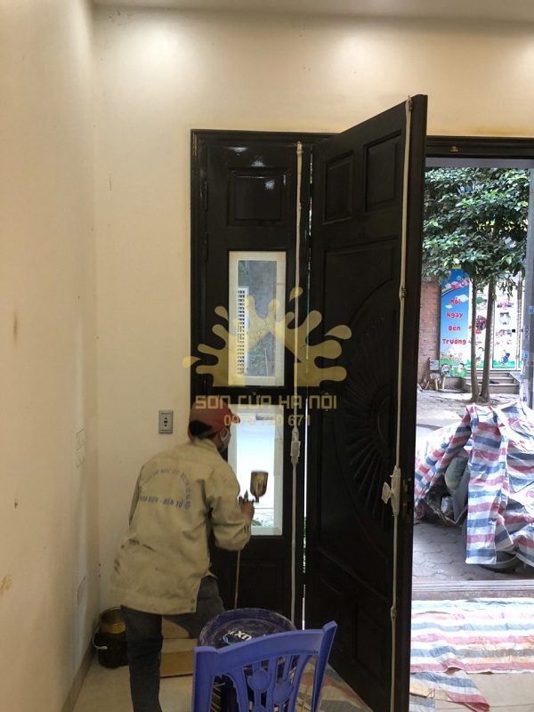 Sơn PU cửa gỗ giá rẻ tại Tân Triều, Thanh Trì, Hà Nội