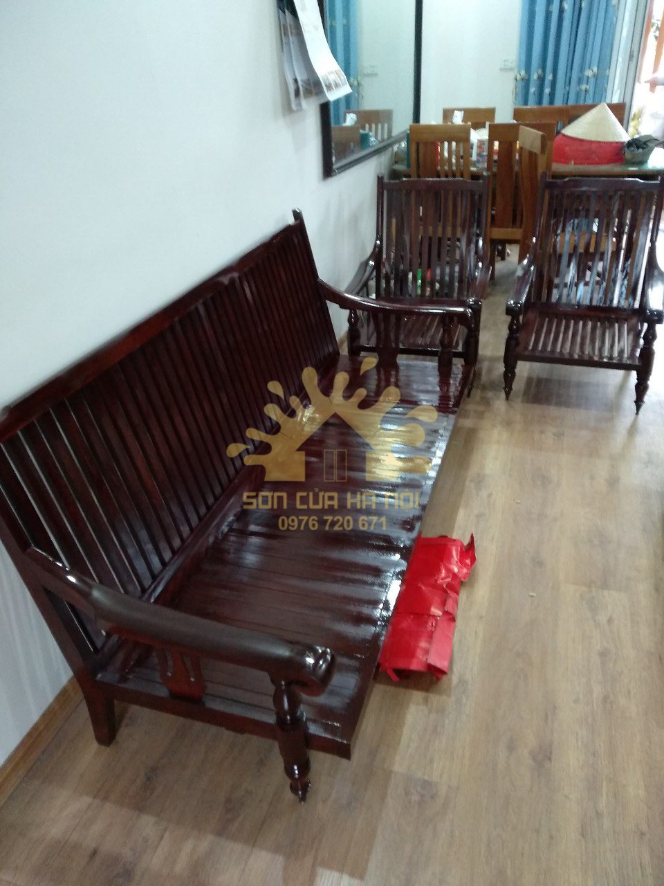 Dịch vụ sơn PU bàn ghế giá rẻ tại Hoàng Cầu, Đống Đa, Hà Nội